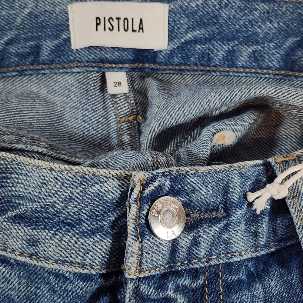 Pistola Hendrix Women's Wide‎ Leg Jeans Size 28 Y2K Grunge Distressed NWT